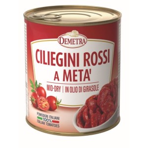 Red cherry tomatoes, semi-dried, DEMETRA, IT, 750 g / 450 g